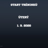 Tréninky startují 1. 9. 2026